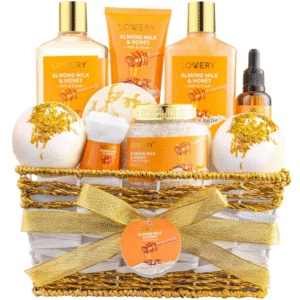 Women's Spa Gift Set – 10 Pc Almond Milk & Honey Self-Care Kit
