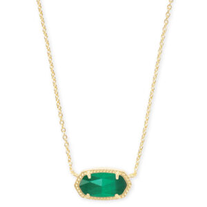 Kendra Scott Elisa Pendant Necklace for Women, Fashion Jewelry, 14k Gold-Plated