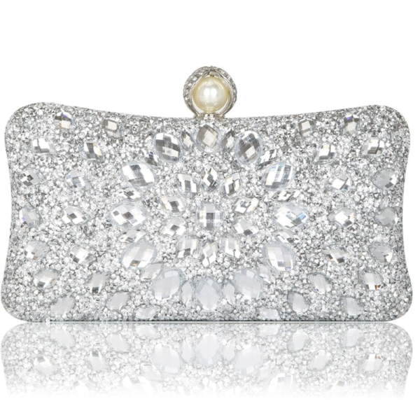 Beaguful Women's Sparkly Rhinestone Clutch Evening Bag